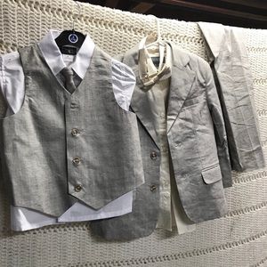 Gray Linen Suit